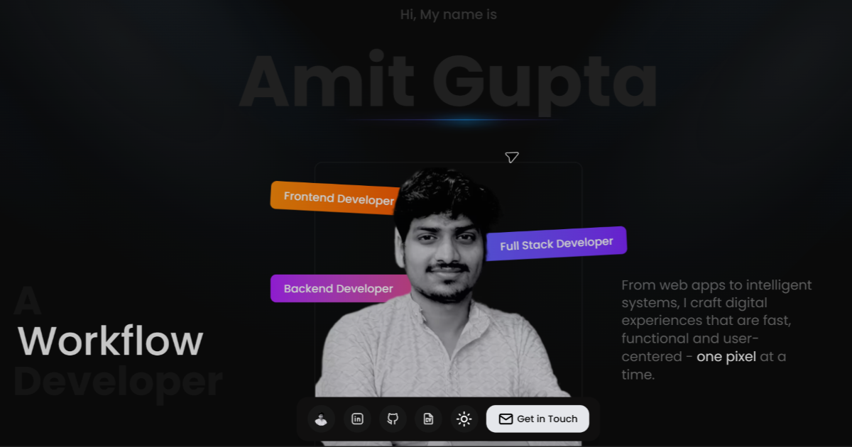 Amit Gupta Portfolio | Full Stack Web Developer